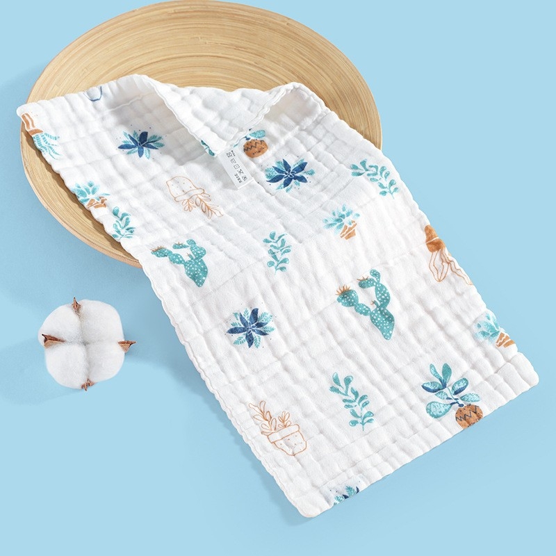 Детска памучна квадратна кърпа за лице Bamboo Blue, номер 1744/1745/1746, 40-count, тегло под 50 g