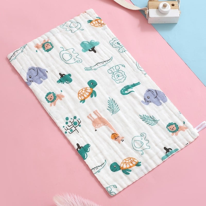 Детска памучна квадратна кърпа за лице Bamboo Blue, номер 1744/1745/1746, 40-count, тегло под 50 g