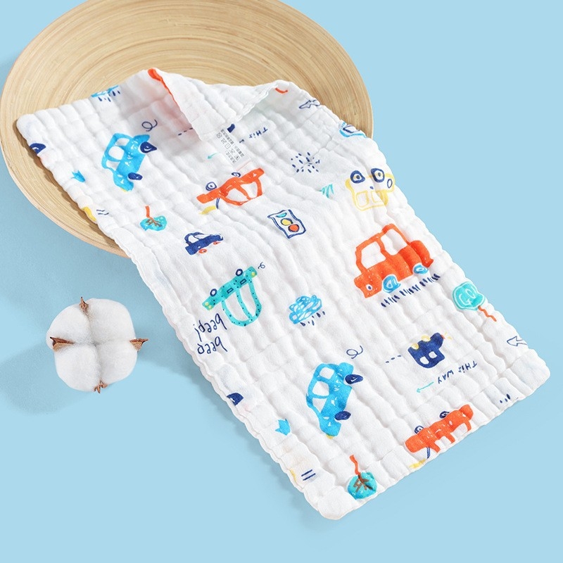 Детска памучна квадратна кърпа за лице Bamboo Blue, номер 1744/1745/1746, 40-count, тегло под 50 g