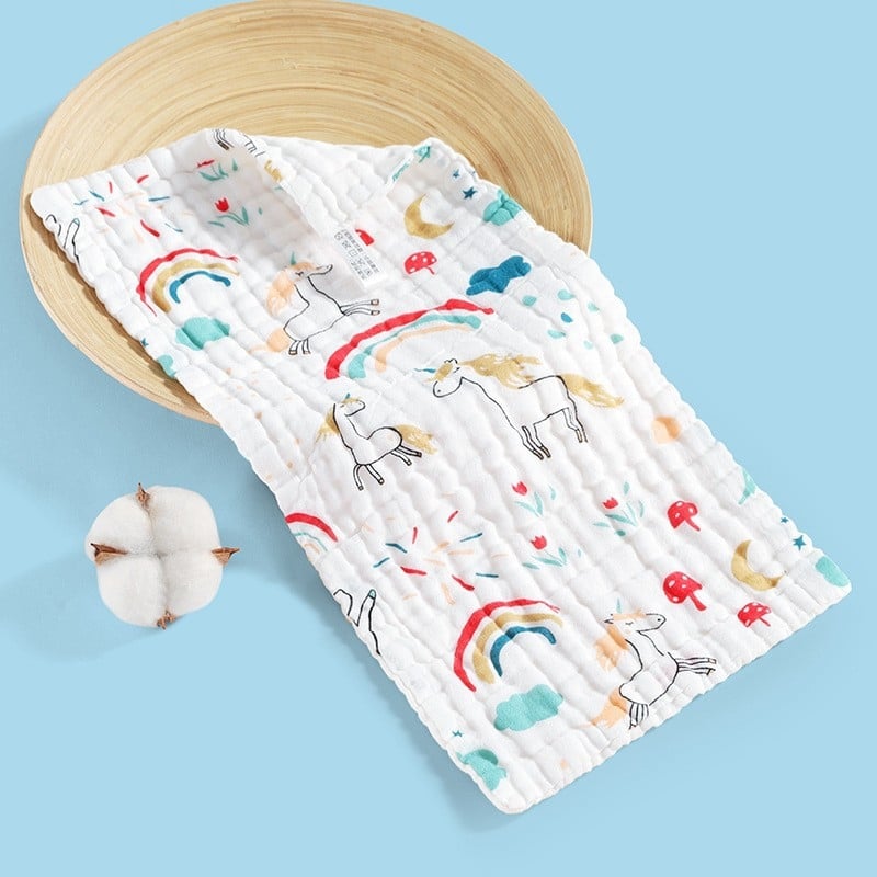 Детска памучна квадратна кърпа за лице Bamboo Blue, номер 1744/1745/1746, 40-count, тегло под 50 g