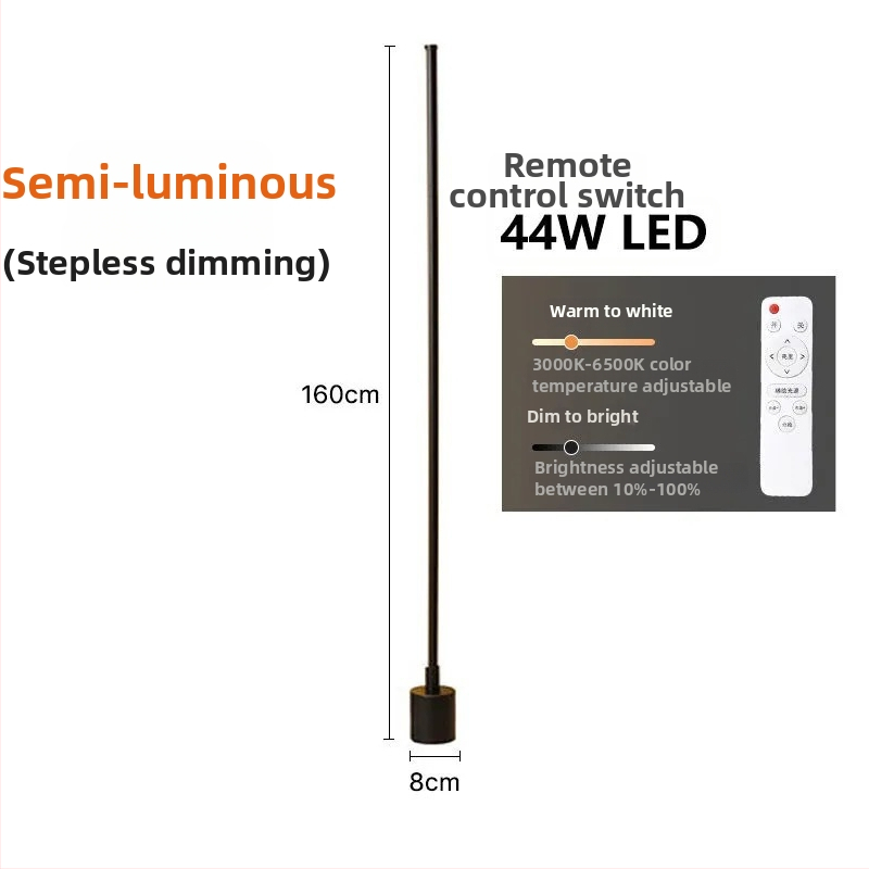 Padlólámpa LED, akril árnyékolóval, vasból készült test, távirányítós kapcsoló — alkalmas 10–15 m²-es helyiségekhez, modern minimalista stílus