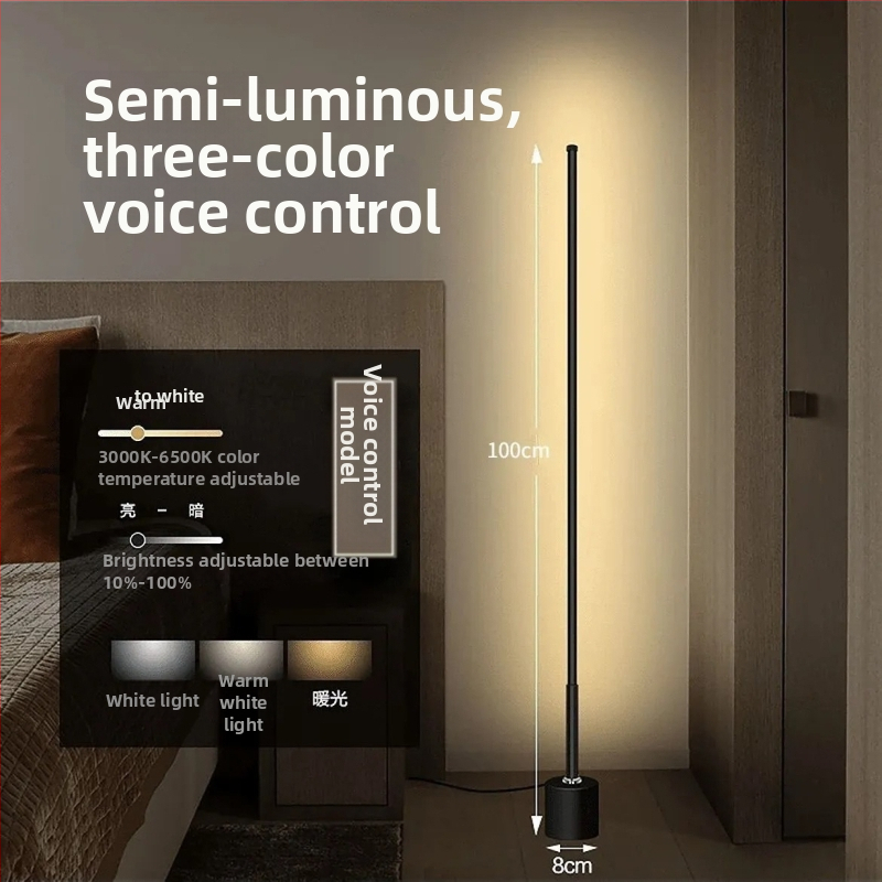 Padlólámpa LED, akril árnyékolóval, vasból készült test, távirányítós kapcsoló — alkalmas 10–15 m²-es helyiségekhez, modern minimalista stílus