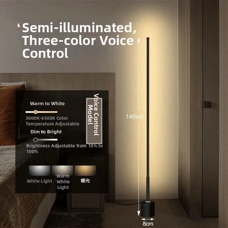 Padlólámpa LED, akril árnyékolóval, vasból készült test, távirányítós kapcsoló — alkalmas 10–15 m²-es helyiségekhez, modern minimalista stílus