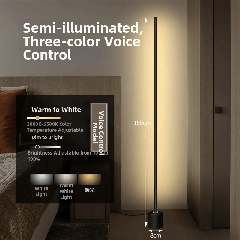 Padlólámpa LED, akril árnyékolóval, vasból készült test, távirányítós kapcsoló — alkalmas 10–15 m²-es helyiségekhez, modern minimalista stílus