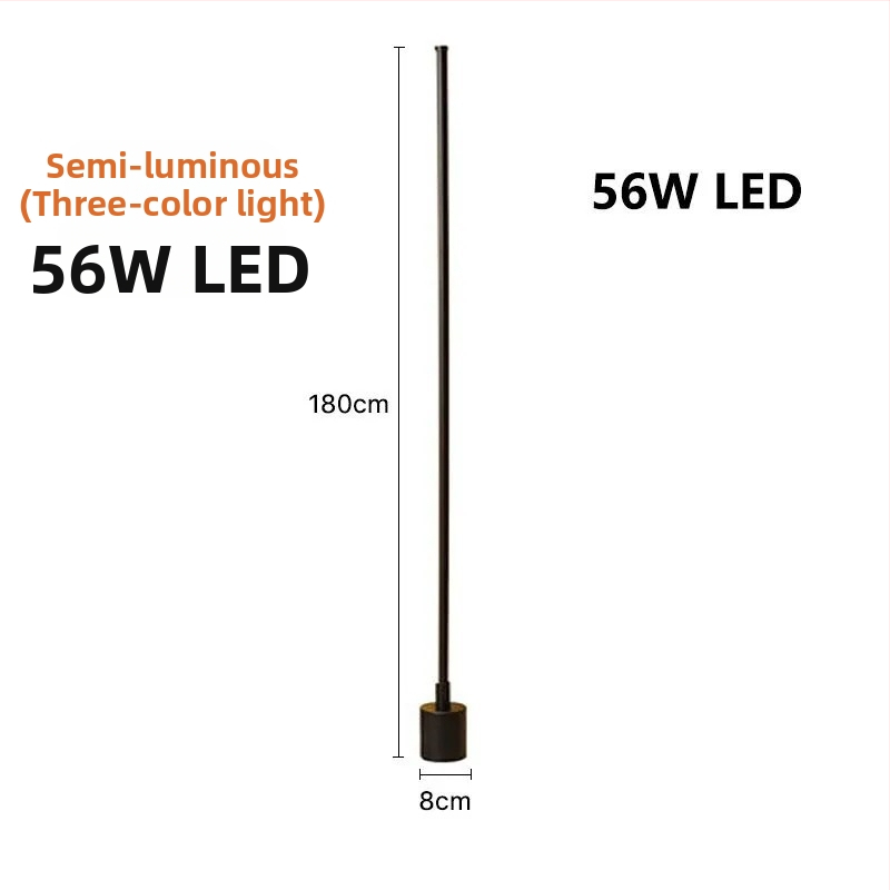 Padlólámpa LED, akril árnyékolóval, vasból készült test, távirányítós kapcsoló — alkalmas 10–15 m²-es helyiségekhez, modern minimalista stílus