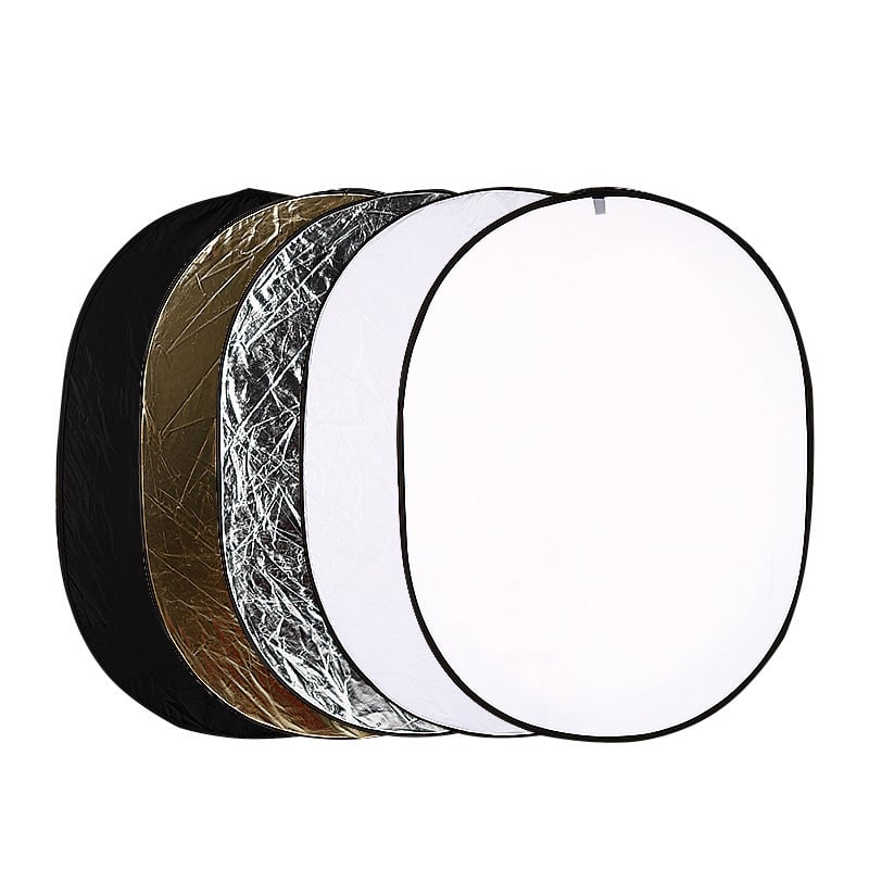 Reflektor, prijenosni okrugli dvostruki sklopivi, 5-u-1/7-u-1, za fotografiranje proizvoda (Brend: Cario; Model: Reflector; Uveden na tržište: 2022)