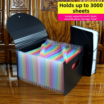 A5-ös méretű műanyag iratrendező – akordeon típusú dokumentumokhoz (számlák és nyugták), QS1546511521