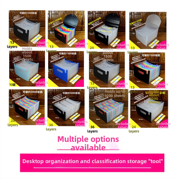 A5-ös méretű műanyag iratrendező – akordeon típusú dokumentumokhoz (számlák és nyugták), QS1546511521