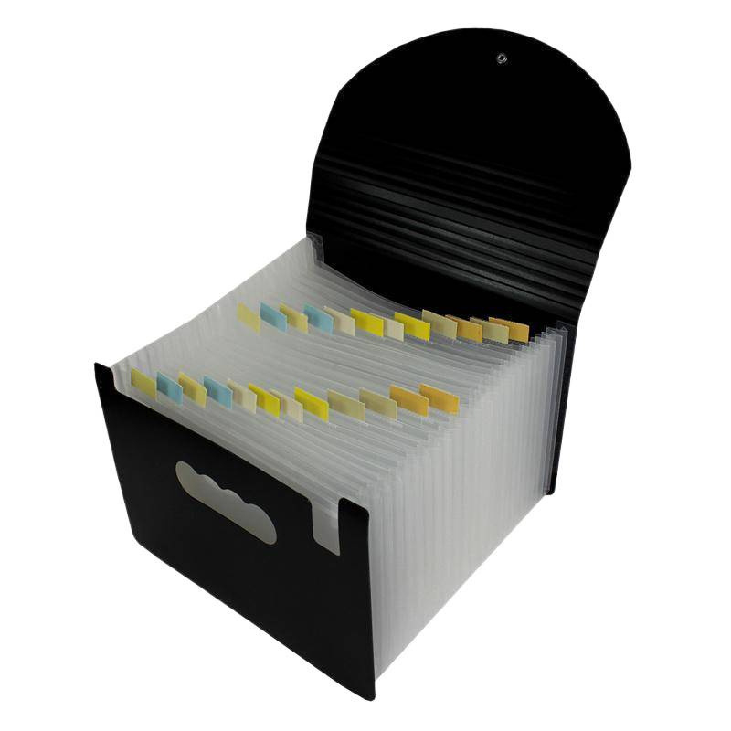 A5-ös méretű műanyag iratrendező – akordeon típusú dokumentumokhoz (számlák és nyugták), QS1546511521