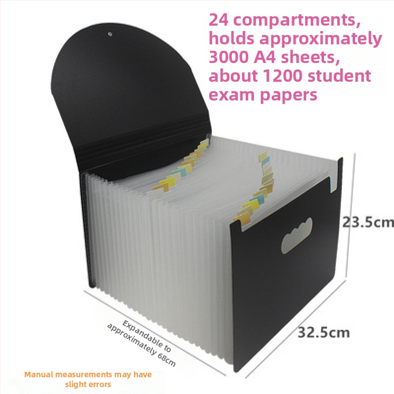 A5-ös méretű műanyag iratrendező – akordeon típusú dokumentumokhoz (számlák és nyugták), QS1546511521