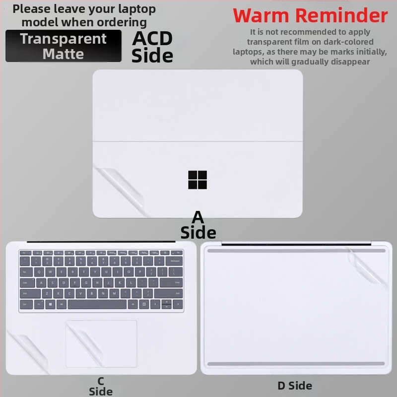 Protector pentru carcasa Surface Laptop Studio2, folie PVC, film dedicat, pentru Microsoft Notebook