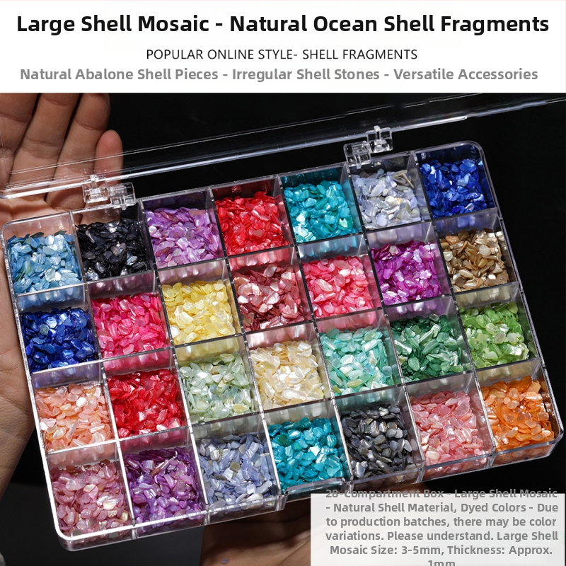 Αξεσουάρ DIY κοσμημάτων — Υλικό: κοχύλι, Φυσικό μοτίβο κοχυλιού, Φινίρισμα με σταγόνες λαδιού, Αρχαϊκό στυλ, Άνοιξη 2025