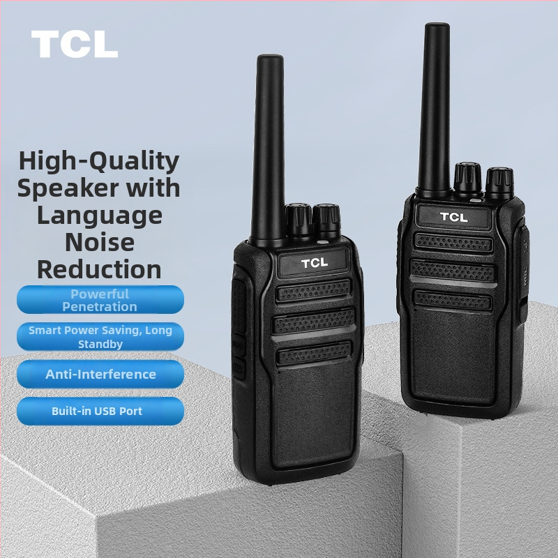 TCL analógové obojsmerné rádio HT8/HT9, vonkajšie vysoký výkon, 16 kanálov, 400–480 MHz, 5W, 3–5 km, 3000 mAh
