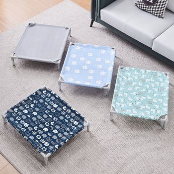 Лежло за домашни любимци със метален каркас за котки (Метал; За котки; Гнезда и клетки; Котешка постелка)