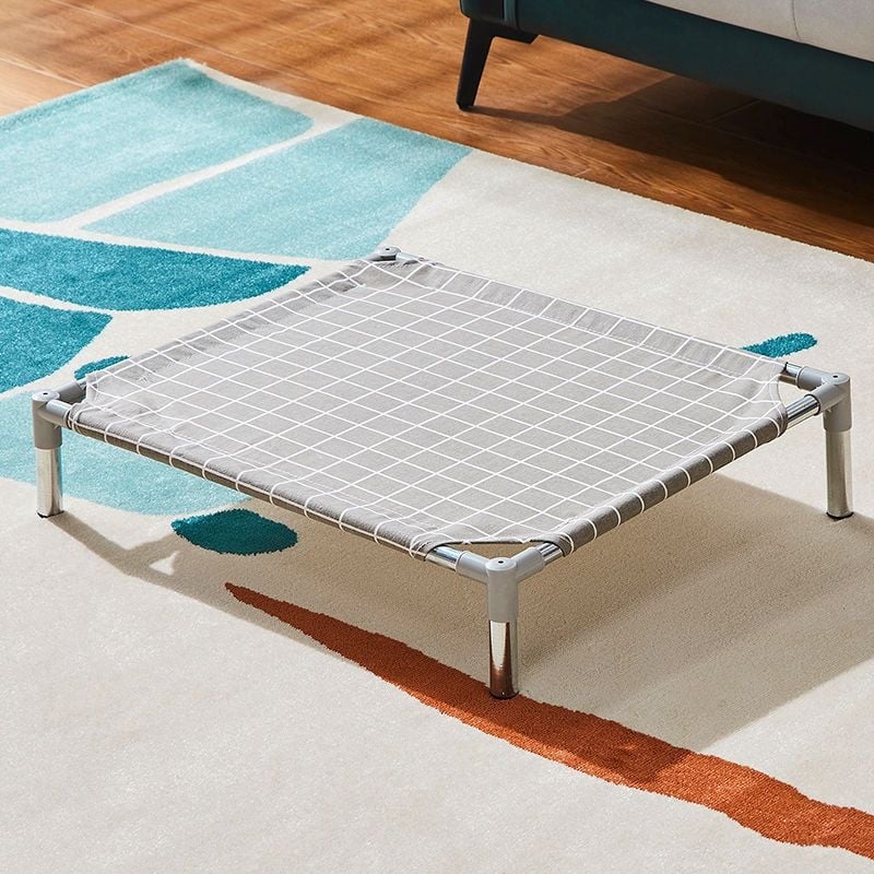 Лежло за домашни любимци със метален каркас за котки (Метал; За котки; Гнезда и клетки; Котешка постелка)