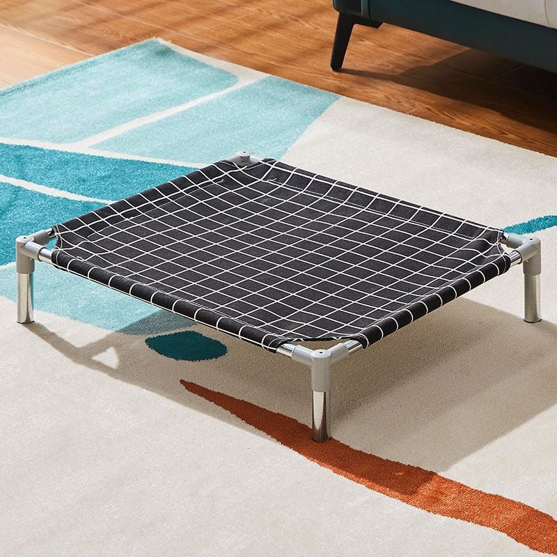 Лежло за домашни любимци със метален каркас за котки (Метал; За котки; Гнезда и клетки; Котешка постелка)