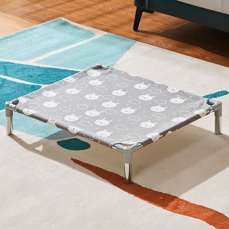 Лежло за домашни любимци със метален каркас за котки (Метал; За котки; Гнезда и клетки; Котешка постелка)