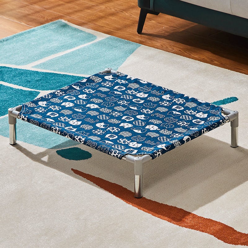 Лежло за домашни любимци със метален каркас за котки (Метал; За котки; Гнезда и клетки; Котешка постелка)