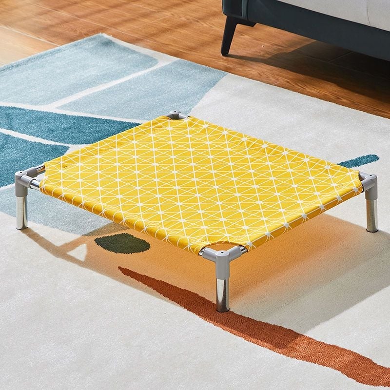 Лежло за домашни любимци със метален каркас за котки (Метал; За котки; Гнезда и клетки; Котешка постелка)