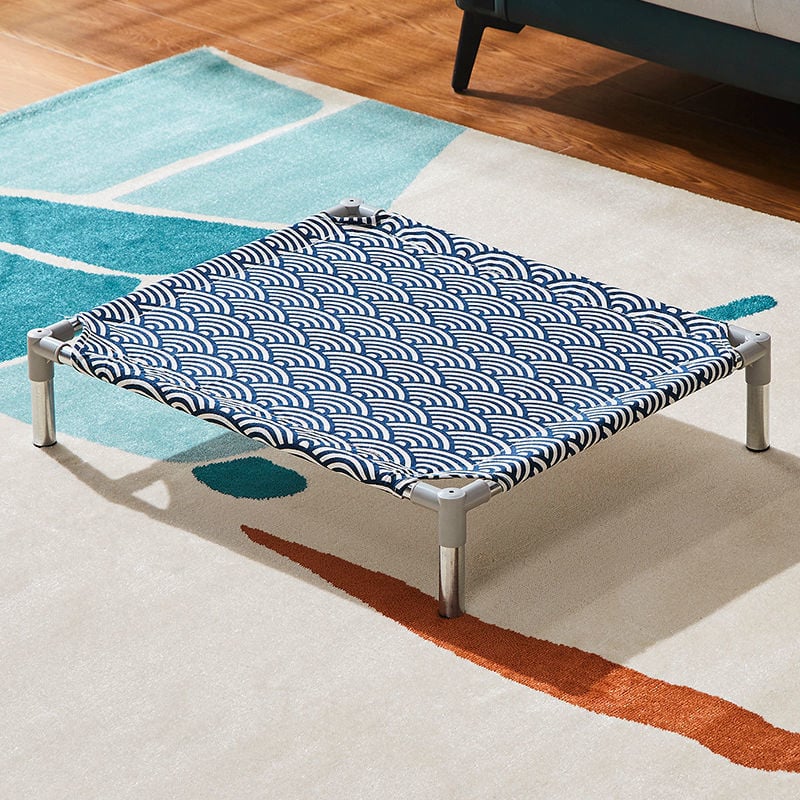 Лежло за домашни любимци със метален каркас за котки (Метал; За котки; Гнезда и клетки; Котешка постелка)