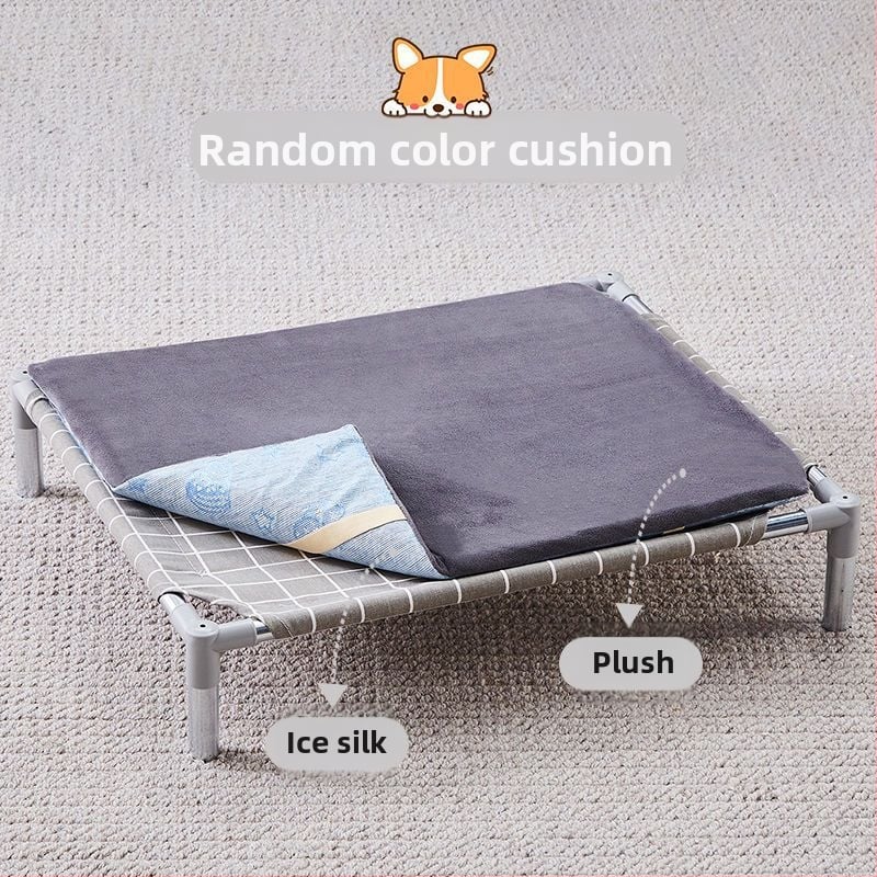 Лежло за домашни любимци със метален каркас за котки (Метал; За котки; Гнезда и клетки; Котешка постелка)