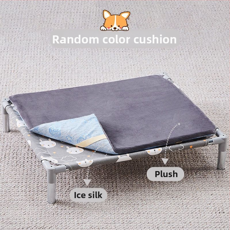 Лежло за домашни любимци със метален каркас за котки (Метал; За котки; Гнезда и клетки; Котешка постелка)