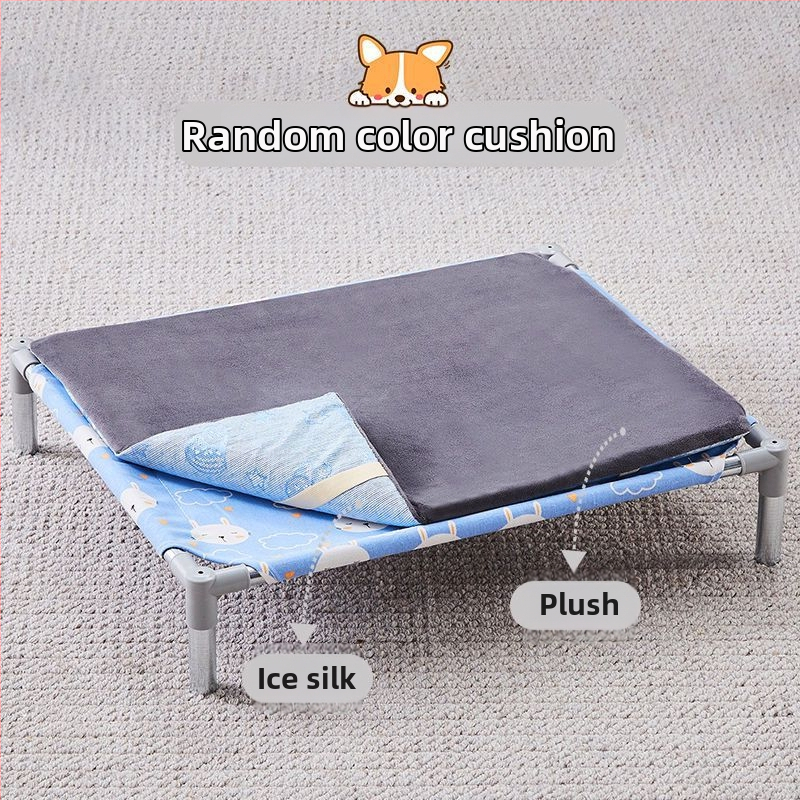 Лежло за домашни любимци със метален каркас за котки (Метал; За котки; Гнезда и клетки; Котешка постелка)