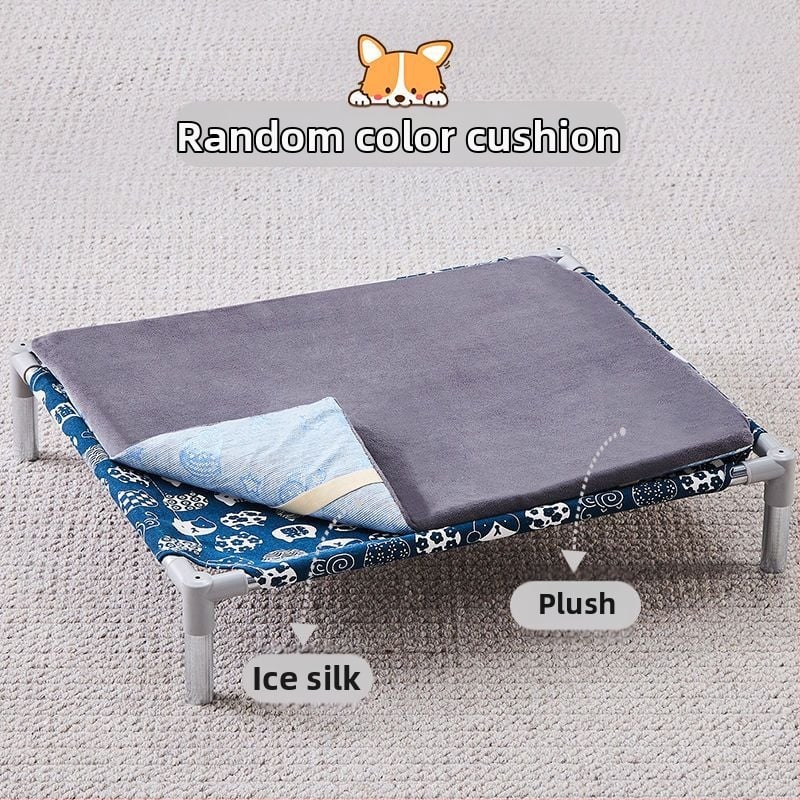 Лежло за домашни любимци със метален каркас за котки (Метал; За котки; Гнезда и клетки; Котешка постелка)