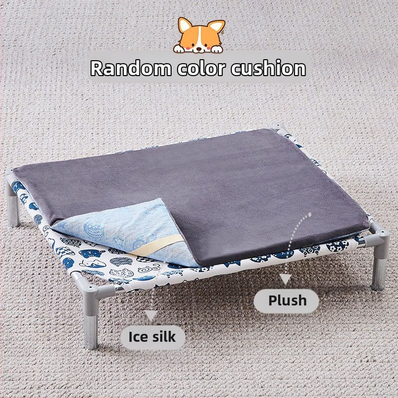 Лежло за домашни любимци със метален каркас за котки (Метал; За котки; Гнезда и клетки; Котешка постелка)