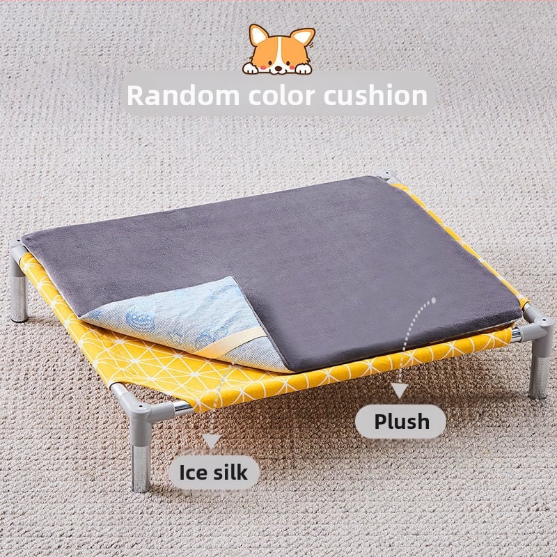 Лежло за домашни любимци със метален каркас за котки (Метал; За котки; Гнезда и клетки; Котешка постелка)