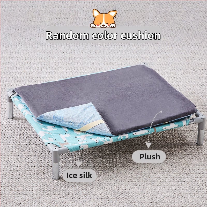 Лежло за домашни любимци със метален каркас за котки (Метал; За котки; Гнезда и клетки; Котешка постелка)