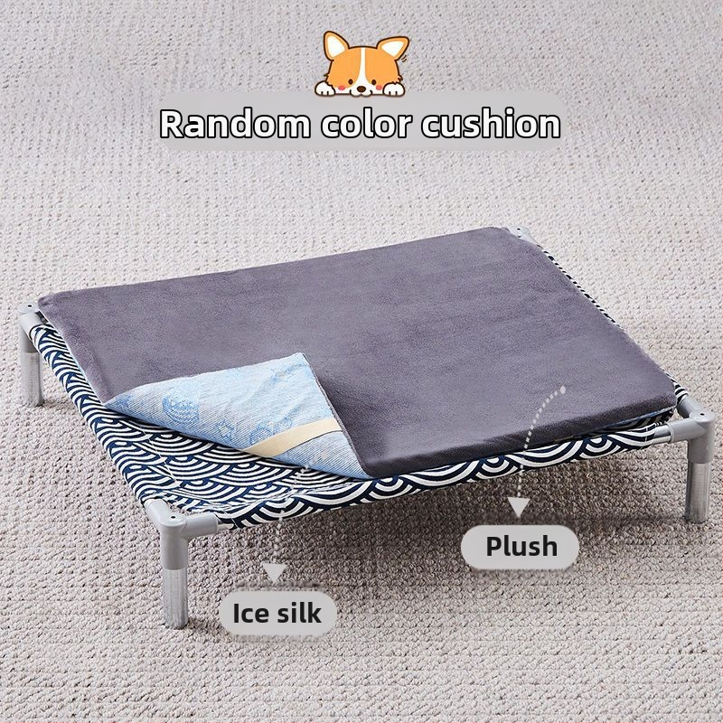 Лежло за домашни любимци със метален каркас за котки (Метал; За котки; Гнезда и клетки; Котешка постелка)