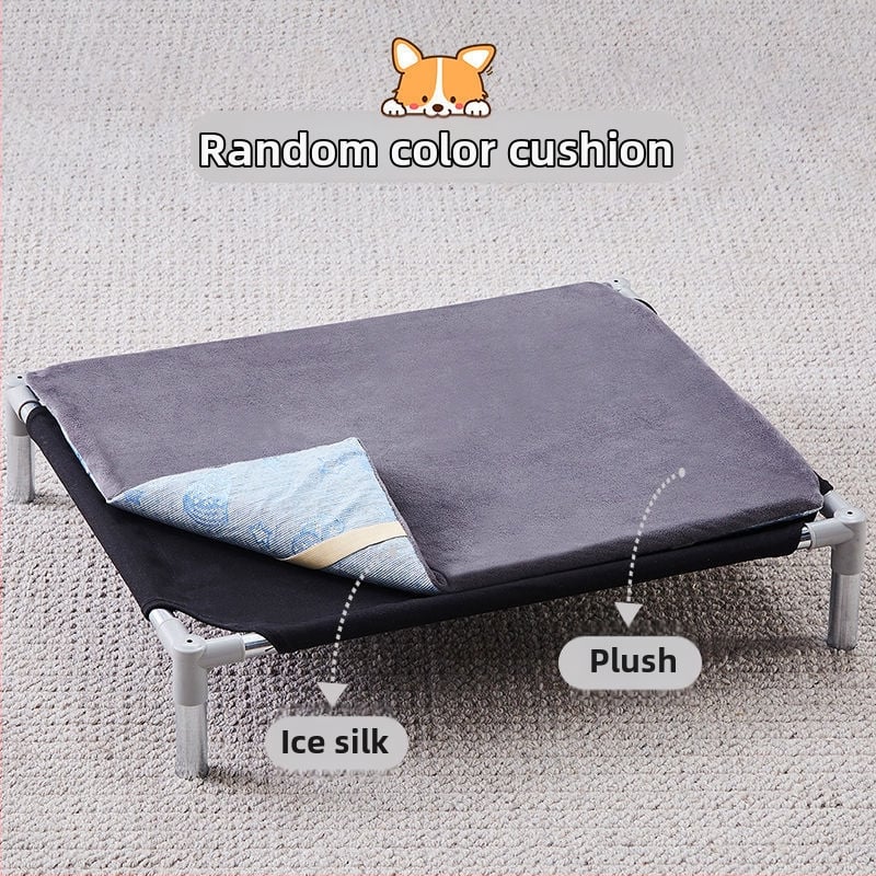 Лежло за домашни любимци със метален каркас за котки (Метал; За котки; Гнезда и клетки; Котешка постелка)