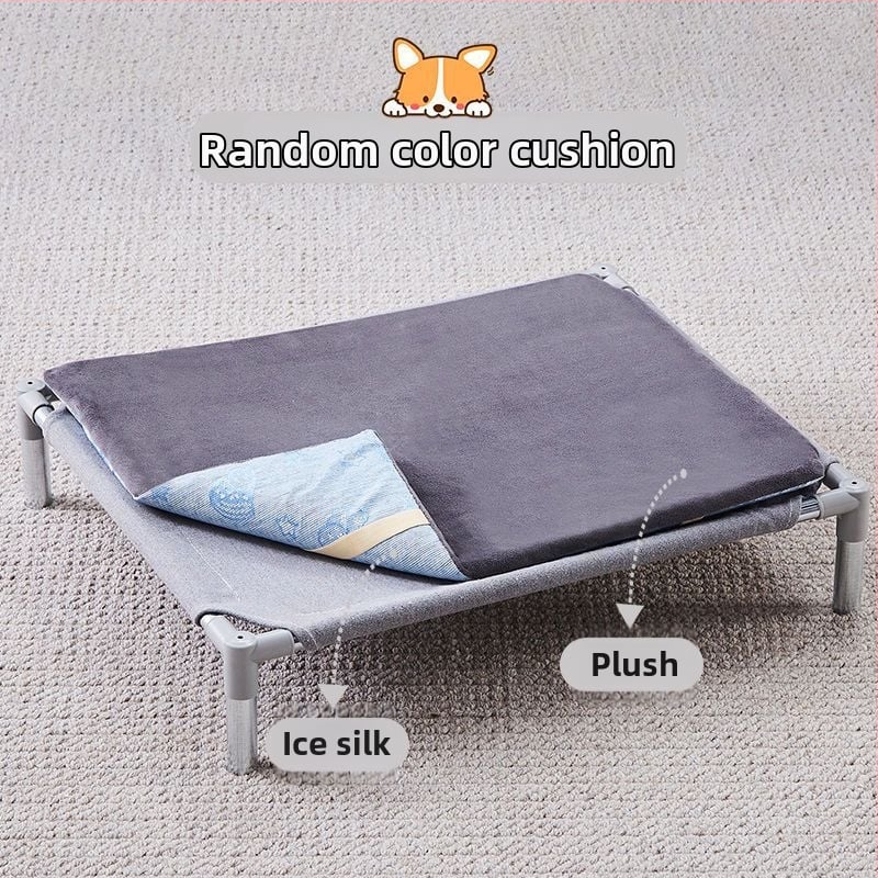 Лежло за домашни любимци със метален каркас за котки (Метал; За котки; Гнезда и клетки; Котешка постелка)