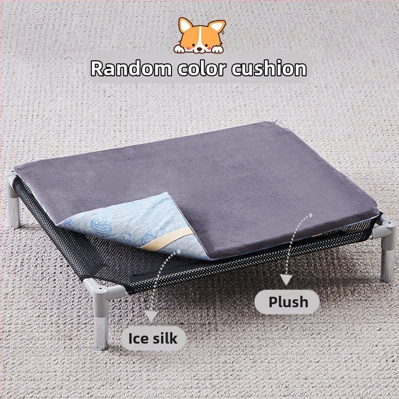 Лежло за домашни любимци със метален каркас за котки (Метал; За котки; Гнезда и клетки; Котешка постелка)