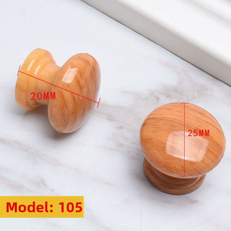 Ξύλινη λαβή ντουλάπας, κυκλικού σχήματος σε στυλ τρομπέτας, φινίρισμα μεταφοράς νερού, επιφανειακή εγκατάσταση, για πόρτες και συρτάρια, μοντέρνος μινιμαλισμός