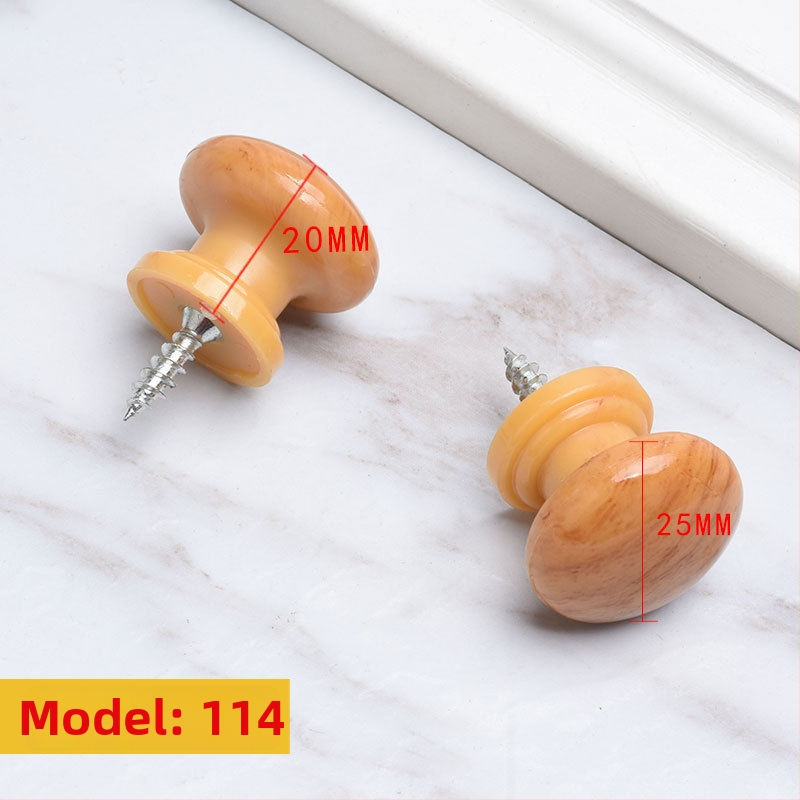 Ξύλινη λαβή ντουλάπας, κυκλικού σχήματος σε στυλ τρομπέτας, φινίρισμα μεταφοράς νερού, επιφανειακή εγκατάσταση, για πόρτες και συρτάρια, μοντέρνος μινιμαλισμός