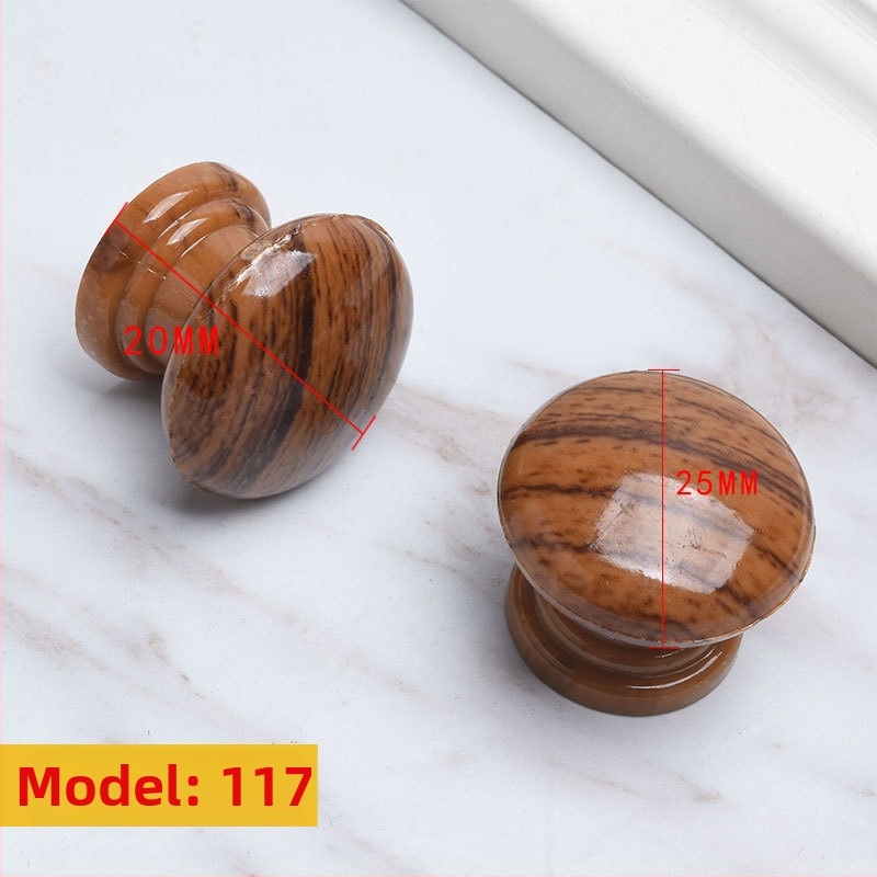 Ξύλινη λαβή ντουλάπας, κυκλικού σχήματος σε στυλ τρομπέτας, φινίρισμα μεταφοράς νερού, επιφανειακή εγκατάσταση, για πόρτες και συρτάρια, μοντέρνος μινιμαλισμός