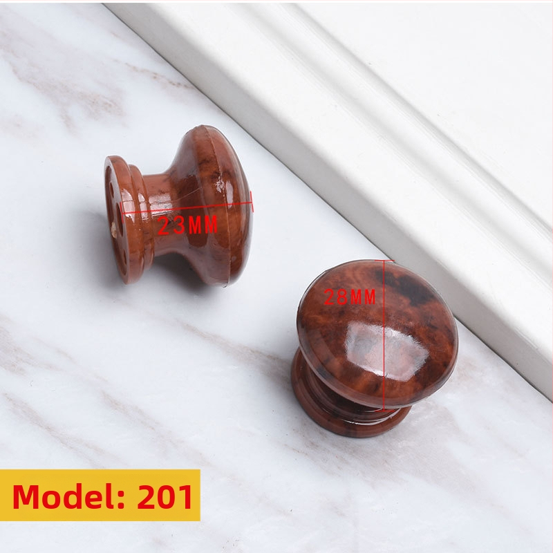 Ξύλινη λαβή ντουλάπας, κυκλικού σχήματος σε στυλ τρομπέτας, φινίρισμα μεταφοράς νερού, επιφανειακή εγκατάσταση, για πόρτες και συρτάρια, μοντέρνος μινιμαλισμός