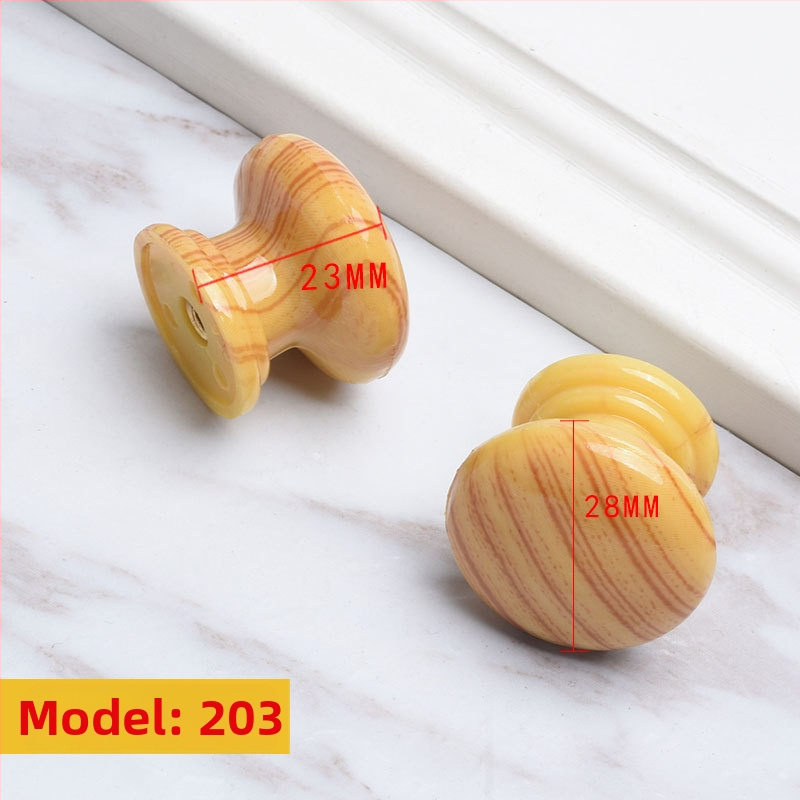 Ξύλινη λαβή ντουλάπας, κυκλικού σχήματος σε στυλ τρομπέτας, φινίρισμα μεταφοράς νερού, επιφανειακή εγκατάσταση, για πόρτες και συρτάρια, μοντέρνος μινιμαλισμός