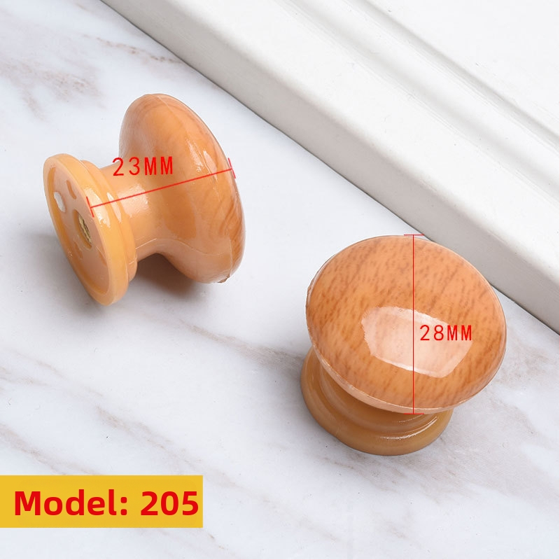 Ξύλινη λαβή ντουλάπας, κυκλικού σχήματος σε στυλ τρομπέτας, φινίρισμα μεταφοράς νερού, επιφανειακή εγκατάσταση, για πόρτες και συρτάρια, μοντέρνος μινιμαλισμός