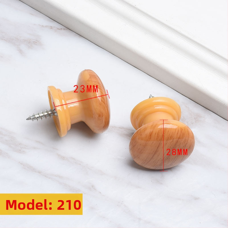 Ξύλινη λαβή ντουλάπας, κυκλικού σχήματος σε στυλ τρομπέτας, φινίρισμα μεταφοράς νερού, επιφανειακή εγκατάσταση, για πόρτες και συρτάρια, μοντέρνος μινιμαλισμός