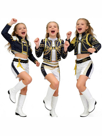 Hunter Demon Girl Group Cosplay Jelmez - Triacetate 95%+ / Regenerated Cellulose 95%+ keverék, poliészter alap, 2025 tavasz bemutató, aranyos japán-koreai stílus