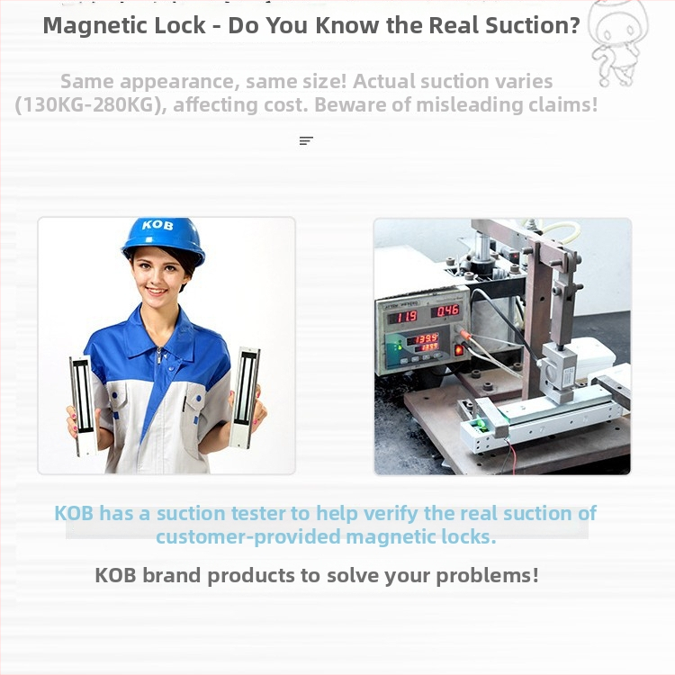 KOB KT-L60 magnetický zámok pre elektronický prístup, elektromagnetický zámok, nosnosť 60 kg, 12V/24V napájanie