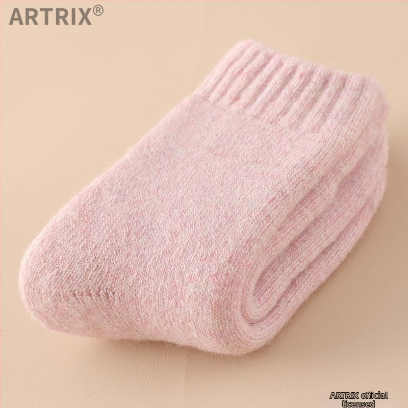 Χειμερινές μάλλινες κάλτσες για μωρά και παιδιά, παχιές, μακριές, χωρίς φτέρνα, unisex