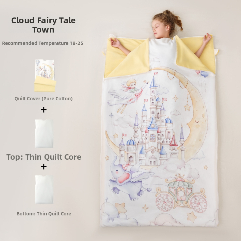 Sac de dormit pentru copii / pilotă anti- lovituri, în stil desen animat, material din bumbac 100%, greutate 1,6–2 kg, umplutură: Altă