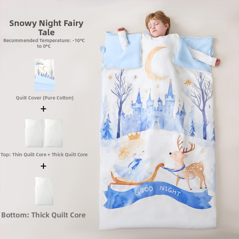 Sac de dormit pentru copii / pilotă anti- lovituri, în stil desen animat, material din bumbac 100%, greutate 1,6–2 kg, umplutură: Altă