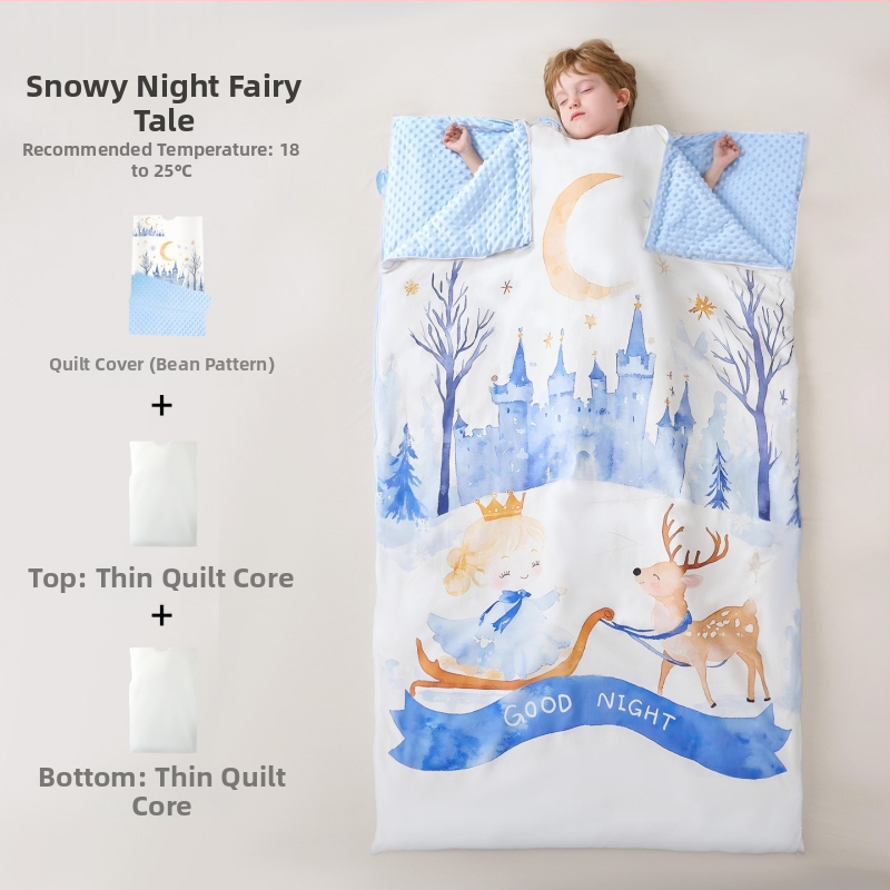 Sac de dormit pentru copii / pilotă anti- lovituri, în stil desen animat, material din bumbac 100%, greutate 1,6–2 kg, umplutură: Altă