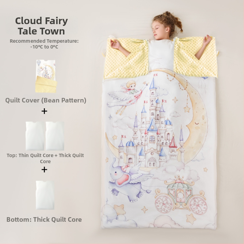 Sac de dormit pentru copii / pilotă anti- lovituri, în stil desen animat, material din bumbac 100%, greutate 1,6–2 kg, umplutură: Altă