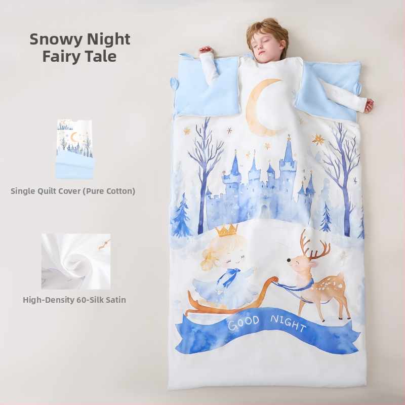 Sac de dormit pentru copii / pilotă anti- lovituri, în stil desen animat, material din bumbac 100%, greutate 1,6–2 kg, umplutură: Altă